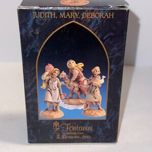 Vtg 1990's 2.5 Inch Fontanini Heirloom Nativity 50177 JUDITH, MARY, DEBORAH